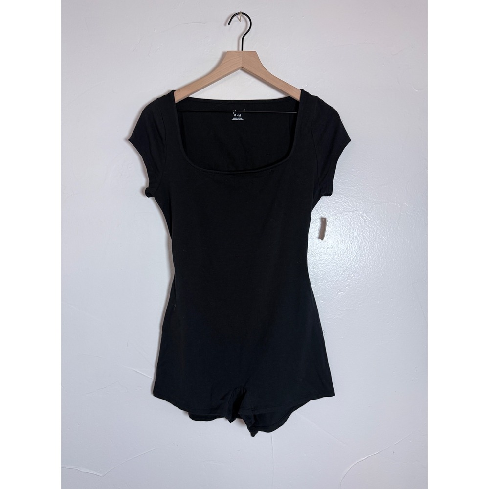 Out From Under Bec Black Open Back Tie Romper Urban Outfitters M NWT